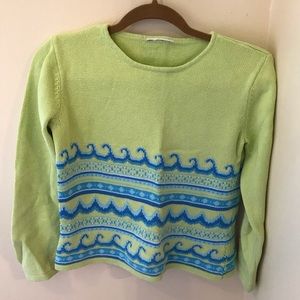Green patterned Sweater